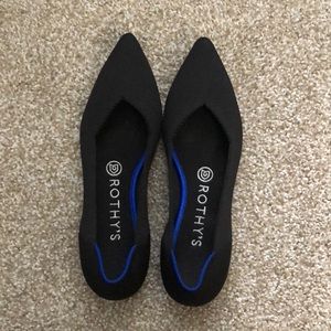 Rothy’s Black Solid “The Point” Sz 7.5
